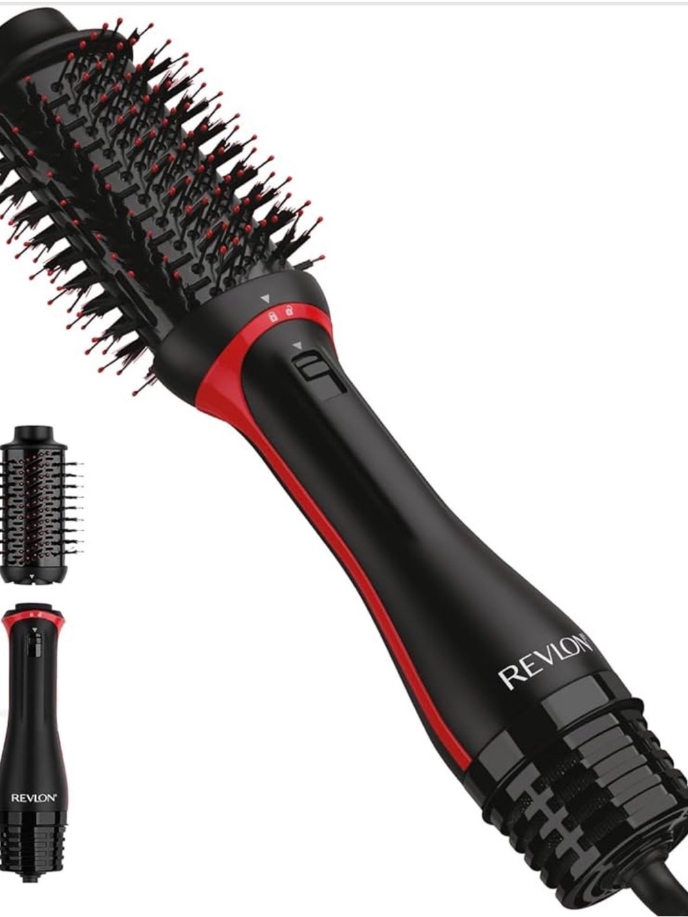 Revlon Black and Red Detachable Hot Air Styling Brush